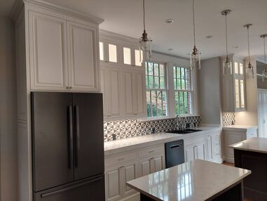 Kitchen cabinet painting in Vinings